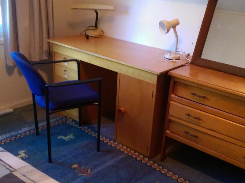 Desk and dresser