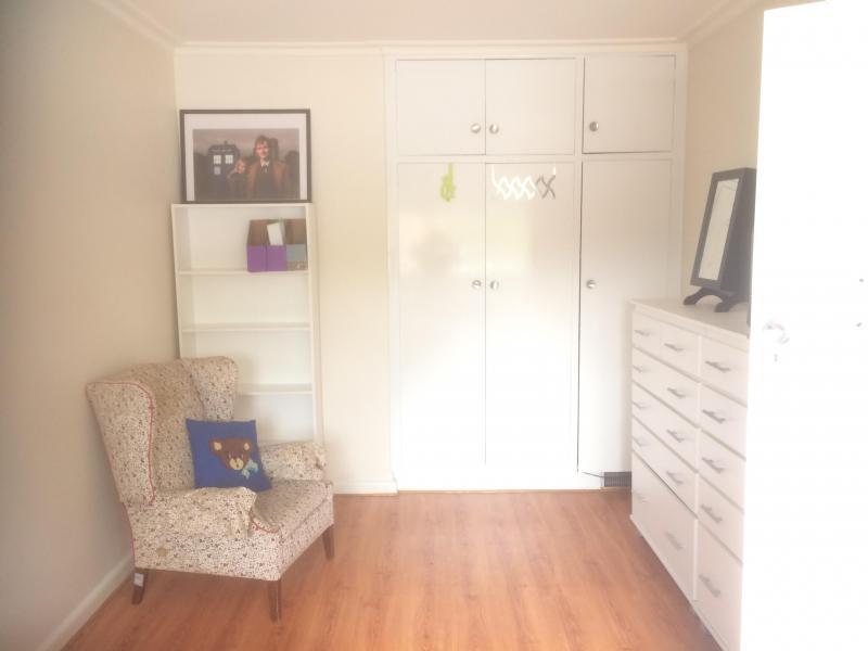 wardrobe, arm chair, 2 sets of drawers
